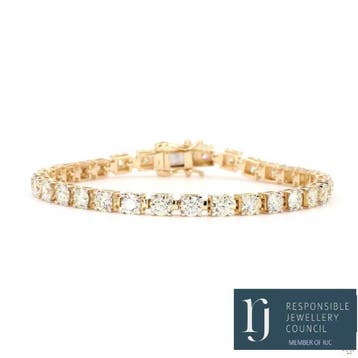 Armband - 14 karaat Geel goud - 8.24ct. tw. Diamant, Nieuw