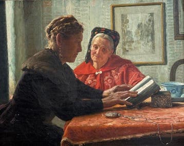 August Blunck (1858-1946) - Interior Scene