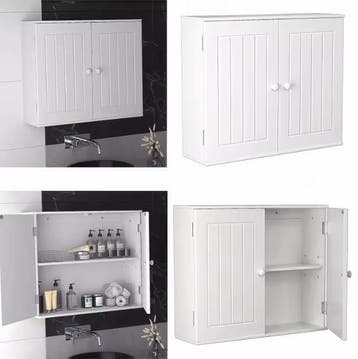 Badkamer Opbergkast met 2 Deuren – Wand en Vloerstaand, Verzenden, Nieuw