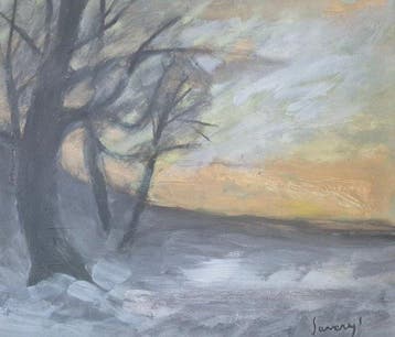 Albert Saverys (1886 -1964) - Landschap met boom