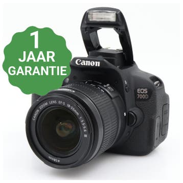 10% korting | Canon EOS 700D + 18-55mm f/3.5-5.6 III, Audio, Tv en Foto, Fotocamera's Digitaal, Verzenden, Gebruikt, Canon