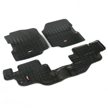 Rugged Ridge Floor Liner Front/Rear Black 1976-1986 Jeep, Ophalen of Verzenden, Nieuw