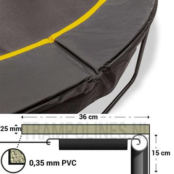 Trampoline Rand Magic Jump Black 330 cm, Ophalen of Verzenden, Nieuw