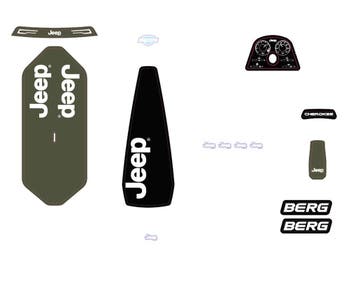 BERG-Onderdeel Skelter - Rally - Sticker Set Jeep Rally C..., Ophalen of Verzenden, Nieuw