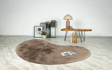 Organisch Vloerkleed | Heaven | Uni | Taupe | 160x230 cm, Verzenden, Nieuw
