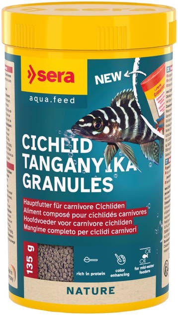 Sera Cichlid Tanganyika Granules 1000ml, Dieren en Toebehoren, Ophalen of Verzenden, Nieuw, Overige typen