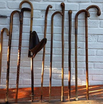 Staf (11) - Hout - Lot van 11 Cannes