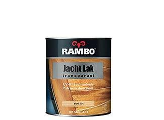 Rambo Jachtlak Transparant Hoogglans - Zuiverwit - 0,75 l..., Doe-het-zelf en Verbouw, Verf, Beits en Lak, Wit, Nieuw, Ophalen of Verzenden