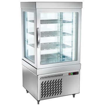 GGM Gastro | Vriesvitrine - panoramisch MARIE - 230 liter -, Verzenden, Nieuw in verpakking, Overige typen