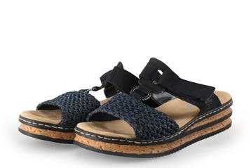 Rieker Sandalen in maat 39 Blauw, Kleding | Dames, Sandalen of Muiltjes, Zo goed als nieuw, Rieker, Verzenden