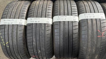4x 235-45-18 Michelin Zomer 2x4.5mm +2x5mm €55 PST 235 45 18, Auto-onderdelen, Banden en Velgen, Ophalen, 18 inch, Gebruikt, 235 mm