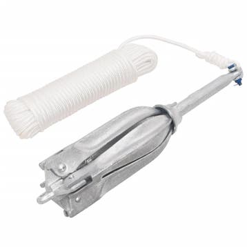 vidaXL Anker met touw inklapbaar 10 kg thermisch verzinkt, Verzenden, Nieuw