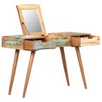 Kaptafel met spiegel 112x45x76 cm massief gerecycled hout, Verzenden, Nieuw