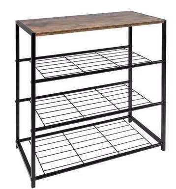 Schoenenrek met houten zitting – Compact model, Huis en Inrichting, Kasten | Schoenenkasten, Verzenden, Nieuw
