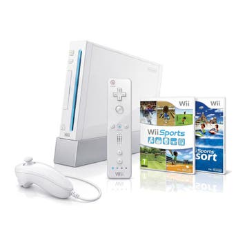 Nintendo Wii Console - Wit + Wii Sports + Wii Sports Resort, Verzenden, Zo goed als nieuw