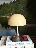 Tafellamp - Glas, Chroom - Bauhaus ruimtevaarttijdperk