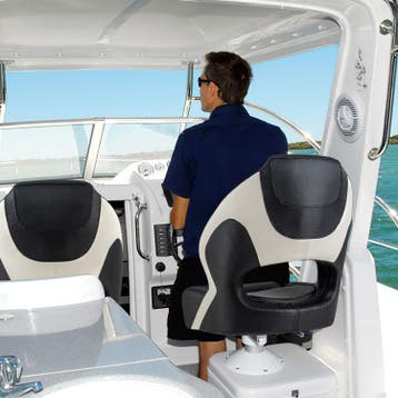 2dekans | Coast Kuipstoel voor Boot - PVC-Leer - Ergonomisch, Huis en Inrichting, Ophalen of Verzenden, Zo goed als nieuw
