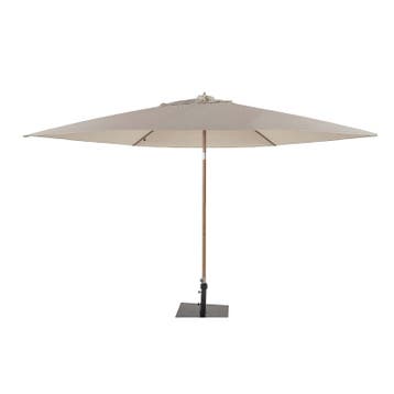4 Seasons Outdoor Azzurro Ø300cm zand met houtlook frame, Nieuw