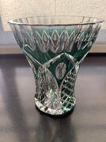 Val Saint Lambert - René Delvenne - Vaas - Kristal - Emerald