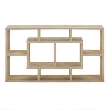 Wandrek 8 vakken muurkast 85x16x47,5 cm sonoma eiken, Verzenden, Nieuw