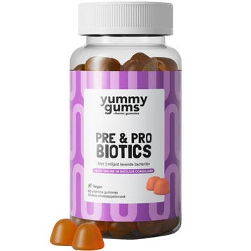 Yummygums  Pre & Probiotica  30 Gummies, Verzenden, Nieuw