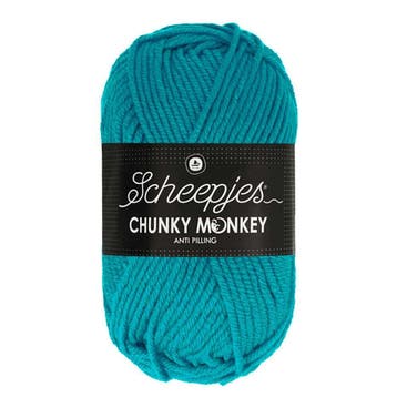 Scheepjes Chunky Monkey 100g - 2012 Deep Turquoise, Verzenden, Nieuw