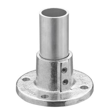 Buiskoppeling Voetplaat Rond Groot Ø 48 mm Aluminium, Verzenden, Nieuw
