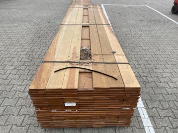 Ca. 70x Guyana Ipé Planken Geschaafd Country Grade, 21x14, Nieuw