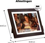 2dekans | Denver Digitale Fotolijst 15.6 Inch - Hout - XL -, Audio, Tv en Foto, Fotografie | Digitale fotolijsten, Ophalen of Verzenden