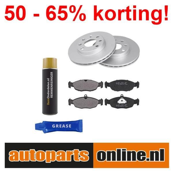 Remschijven + Remblokken Chevrolet Lanos voorzijde, Auto-onderdelen, Besturing, Nieuw, Chevrolet, Verzenden