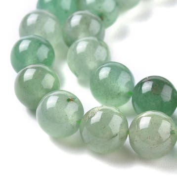 10 x Edelsteen kralen rond 8 mm – gat ca. 1 mm – Green A, Ophalen of Verzenden, Nieuw, Kraal