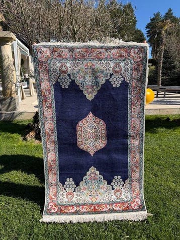 Nieuwe Ghoum Qom zijde - Tapijt - 145 cm - 78 cm, Nieuw