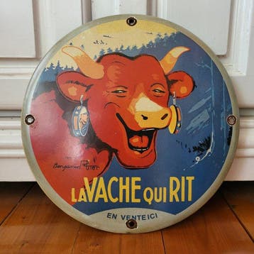 LaVach quiRit - Emaille bord van LaVache quiRit (cheese