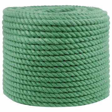 vidaXL Jute Touw 14 mm Groen 100% Tossa jute, Verzenden, Nieuw
