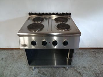 Combisteel Elektrisch Fornuis G7K200E-W – 4 Branders - B80 x, Gebruikt