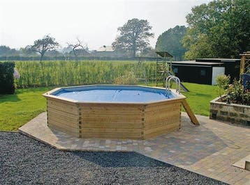 Gardipool OCTOO Ø5,00 x 1,20 m - grenen rand, Ophalen of Verzenden, Nieuw