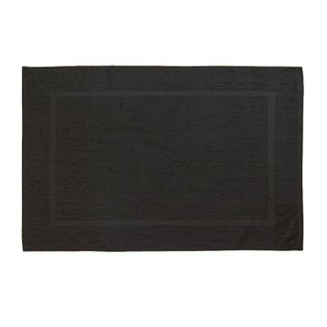 Badmat Zwart 50x75cm 100% Katoen 500 GSM - Treb TT, Verzenden, Nieuw, Overige kleuren, Badmat