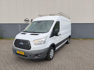 Ford Transit 310 2.2TDCI L3H3 3-Persoons Imperiaal Camera Pd, Euro 5, Stof, Gebruikt, Wit