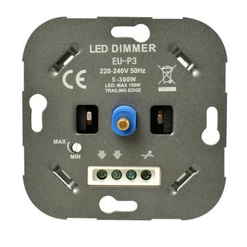 Ratio LED muurdimmer 5 - 150W inbouw, Nieuw, Stopcontact