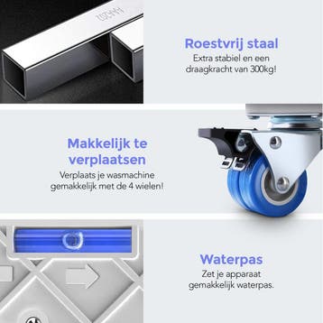 Membeli Wasmachine Verhoger met Wieltjes - Wasmachine, Ophalen of Verzenden, Zo goed als nieuw