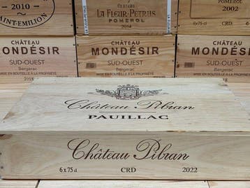 2022 Château Pibran - Pauillac - 6 Flessen (0.75 liter), Verzamelen, Wijnen, Nieuw