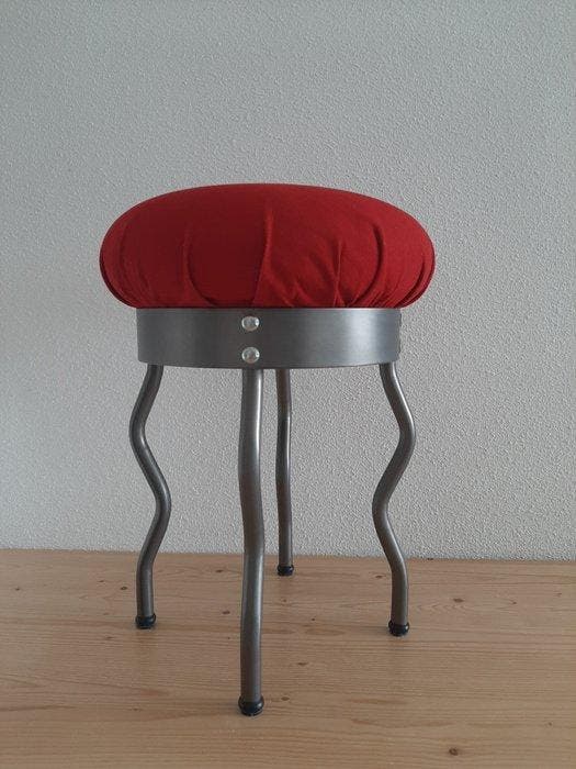 IKEA - Per Ivar Ledang - Kruk - Metaal - URI, Antiek en Kunst, Antiek | Meubels | Stoelen en Banken