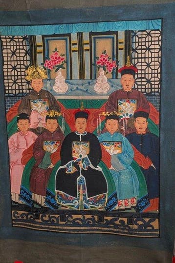 Voorouderportret - local - China (Zonder minimumprijs), Antiek en Kunst