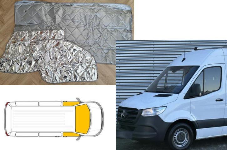 Mercedes Sprinter voorzijde raamisolatie Grijs vanaf 2018, Caravans en Kamperen, Camper-accessoires, Nieuw, Ophalen of Verzenden