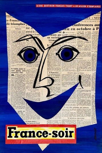 P. Mauduit - France Soir - jaren 1950, Antiek en Kunst