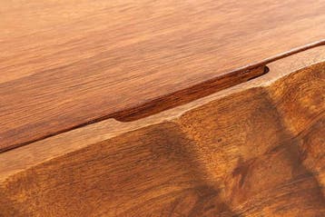 Massief tv-bord SCORPION 200 cm bruin mangohout hangend, Huis en Inrichting, Kasten | Televisiemeubels, Ophalen of Verzenden, Nieuw