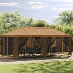vidaXL Gazebo Frame 6 x 3 m Zwart Staal, Verzenden, Nieuw