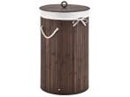 Veiling - Bamboe Wasmand Curly - 55 Liter - Bruin, Nieuw