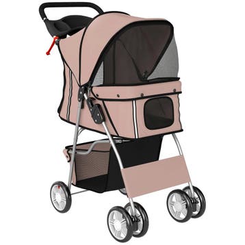 Opvouwbare Hondenwagen Met Reflecterende Strepen, Opbergmand, Verzenden, Nieuw