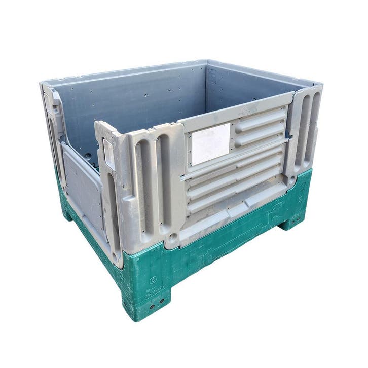 Inklapbare Plastic Palletbox 120x100cm, met 50% Korting, Doe-het-zelf en Verbouw, Kratten en Dozen, 100 cm of meer, Opvouwbaar